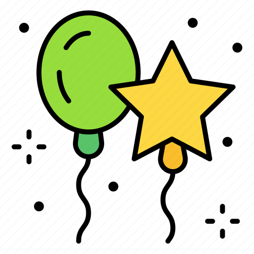 Balloons, star, party, birthday, celebration icon - Download on Iconfinder