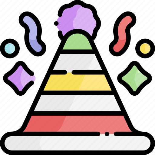 Party hat, party, celebration, hat, birthday, new year, festival icon - Download on Iconfinder