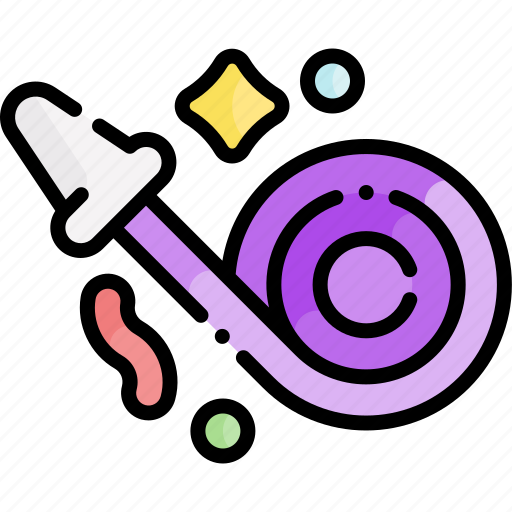 Party blower, blower, party, celebration, fun, birthday, new year icon - Download on Iconfinder
