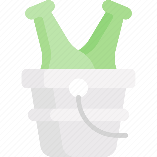 Beer, drink, bottle, bucket, alcohol, alcoholic drink, ice bucket icon - Download on Iconfinder