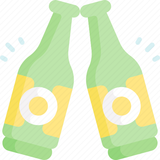Beer bottle, beer, alcohol, toast, drink, party, celebration icon - Download on Iconfinder