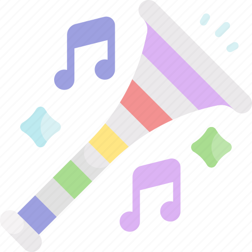 Party horn, music, celebration, party, horn, trumpet, birthday icon - Download on Iconfinder
