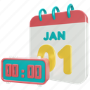 date, calendar, schedule, event, digital, clock, time, alarm, month