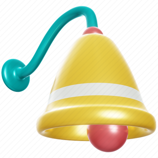 Bell, alarm, alert, notification, ring 3D illustration - Download on Iconfinder
