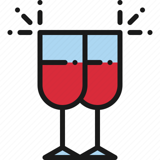 Celebration, wine, party, dinner, new year icon - Download on Iconfinder