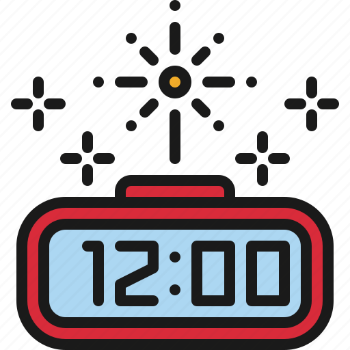 Clock, countdown, party, new year icon - Download on Iconfinder