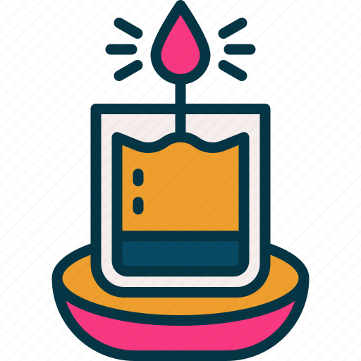 Candle, flame, birthday, decoration, light icon - Download on Iconfinder