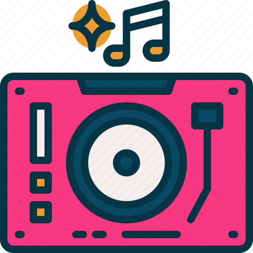 Turntable, music, sound, disco, party icon - Download on Iconfinder