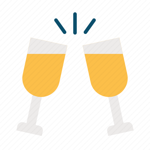 Cheers, celebration, drinks, birthday, party, drink, champagne icon - Download on Iconfinder