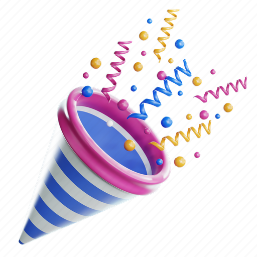 New, year, confetti, calendar, month, plus, date 3D illustration - Download on Iconfinder