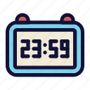alarm clock, countdown, digital clock, midnight, new year eve, party, time
