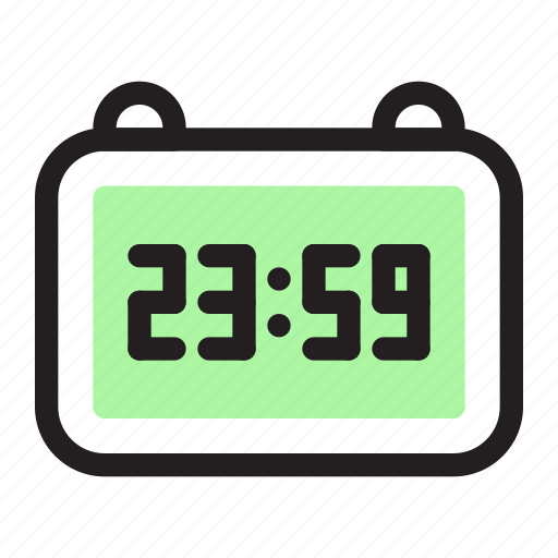 Alarm clock, countdown, digital clock, midnight, new year eve, party, time icon - Download on Iconfinder