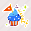 sweet cupcake, sweet muffin, us cupcake, confectionery food, american day 