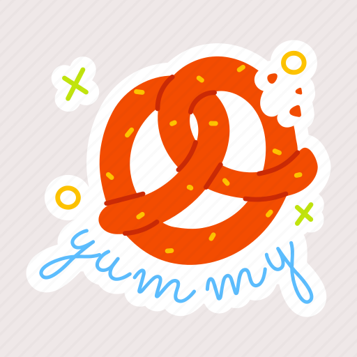 Pretzel, knot cookie, confectionery food, bakery food, yummy biscuit icon - Download on Iconfinder