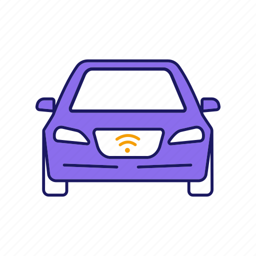 Automobile, autonomous, driverless, nfc, self-driving, smart car, vehicle icon - Download on Iconfinder