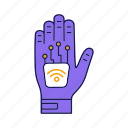 chip, contactless, glove, hand, implant, microchip, nfc 