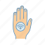 contactless, hand, implant, label, nfc, payment, sticker 