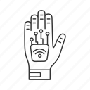 chip, contactless, hand, implant, microchip, nfc, glove