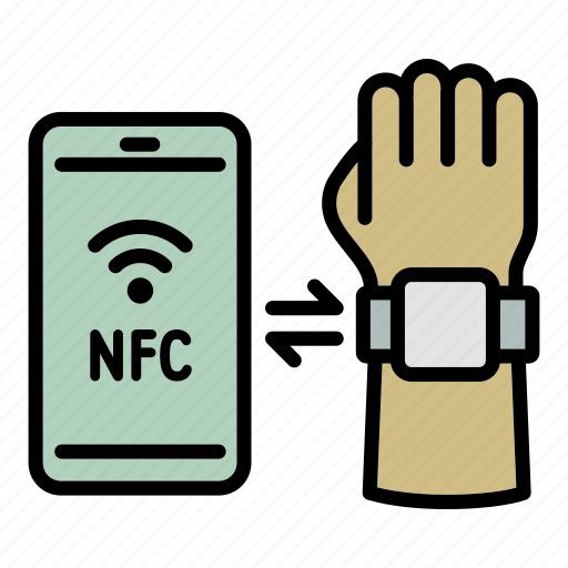 Smartwatch, smartphone, nfc icon - Download on Iconfinder