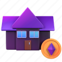 home, nft, land, house, blockchain, coin, cryptocurrency, invesment, crypto 