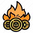 burn, digital, money, cryptocurrency, flame, coin, currency
