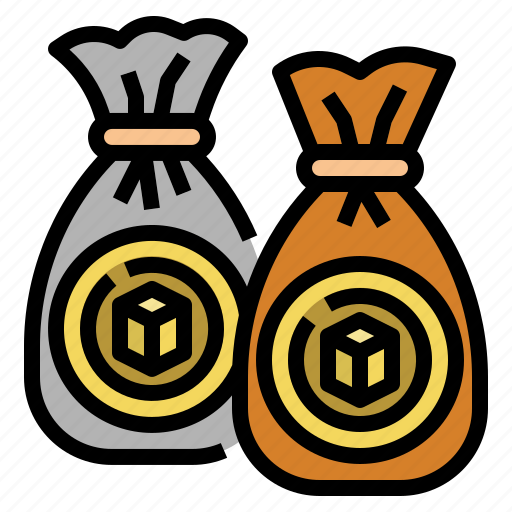 Cryptocurrency, business, finance, money, bag, coins icon - Download on Iconfinder