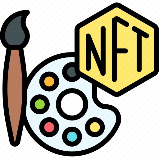 Nft, cryptocurrency, blockchain, art, nft art icon - Download on Iconfinder