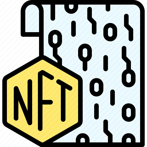 Nft, cryptocurrency, blockchain, digital file icon - Download on Iconfinder
