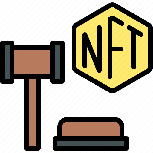 Nft, cryptocurrency, blockchain, auction, nft auction icon - Download on Iconfinder