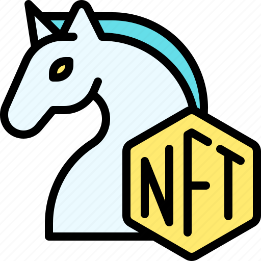 Nft, cryptocurrency, blockchain, unicorn icon - Download on Iconfinder