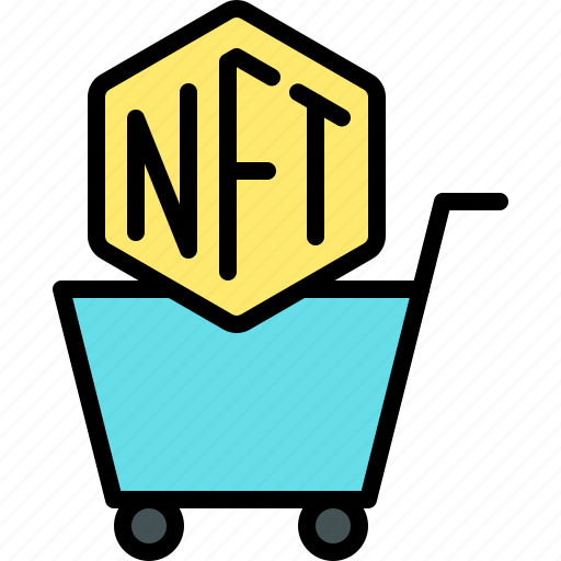 Nft, cryptocurrency, blockchain, buy, cart icon - Download on Iconfinder