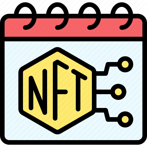 Nft, cryptocurrency, blockchain, date, calendar icon - Download on Iconfinder
