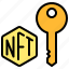 nft, cryptocurrency, blockchain, ownership, key 