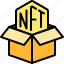 nft, cryptocurrency, blockchain, cardboard box, box 