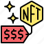 nft, cryptocurrency, blockchain, expensive token value, value, tag 
