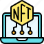 nft, cryptocurrency, blockchain, laptop, notebook 