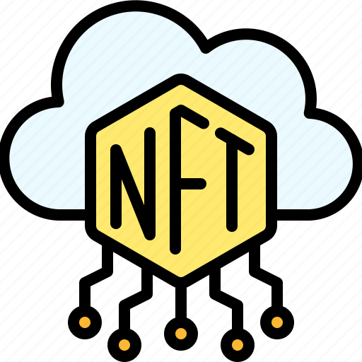 Nft, cryptocurrency, blockchain, cloud, storage, upload icon - Download on Iconfinder