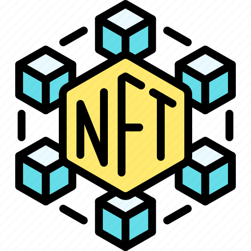 Nft, cryptocurrency, blockchain, decentralized, block, network icon - Download on Iconfinder