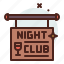 night, club, party 