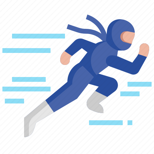 Ninja, run, cultures, martial, arts, running icon - Download on Iconfinder
