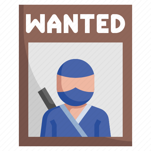 Wanted, assasin, killer, miscellaneous, katana icon - Download on Iconfinder