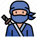 ninja, user, profile, avatar