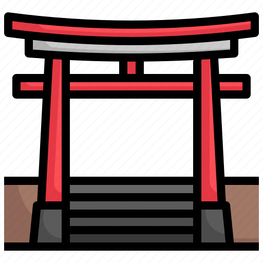 Shrine, architecture, and, city, architectonic, buildings, japan icon - Download on Iconfinder