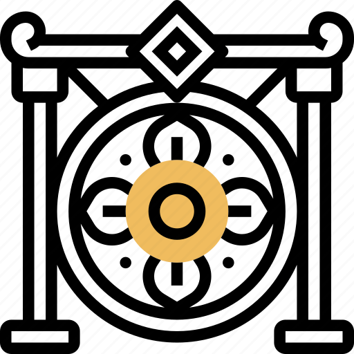 Gong, sound, drum, metal, instrument icon - Download on Iconfinder