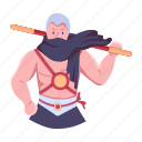 ninja character, male warrior, fictional character, male character, samurai ninja
