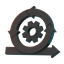 agile, cycle, process, gear, strategy, project management, business, project planning, 3d object 