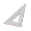 ruler, triangle ruler, measure, geometry, scale, stationer, supplies, office, 3d object 