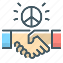 handshake, truce, agreement, peace, armistice, friendship