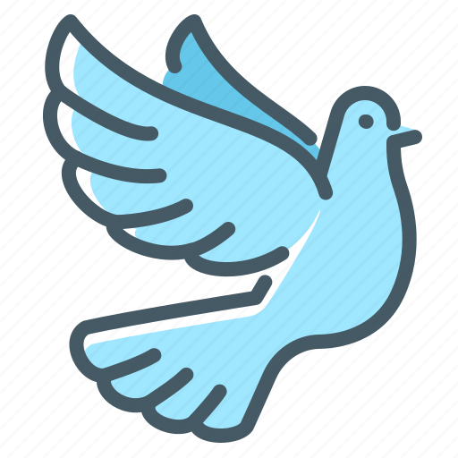Peace, dove, hope, pigeon, fly icon - Download on Iconfinder