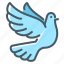 peace, dove, hope, pigeon, fly 